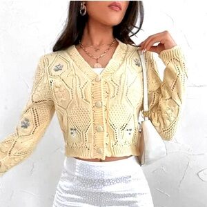 - 🌟Bloggers Favorite🎉 Zara crochet cardigan